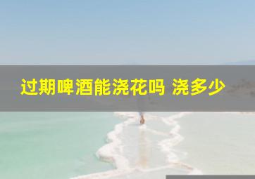 过期啤酒能浇花吗 浇多少